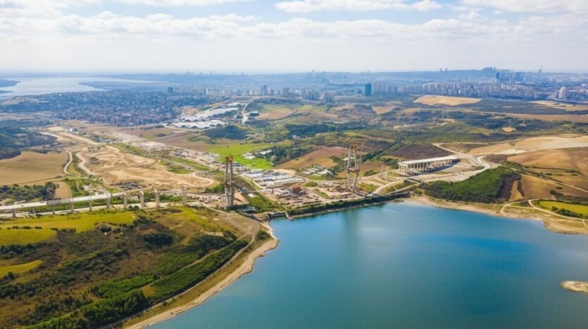 جسر سازلي ديريه فوق قناة إسطنبول – أول جسر في المشروع